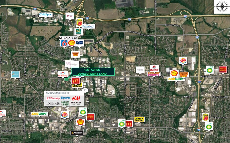 W 53rd Street & Sheridan Street, Davenport, IA à vendre - Aérien - Image 2 de 2