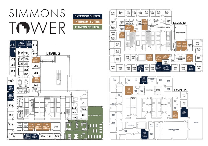 425 W Capitol Ave, Little Rock, AR for lease - Floor Plan - Image 2 of 4