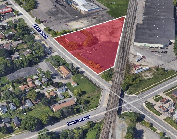 4000 Allen Rd, Allen Park, MI à louer - Aérien - Image 2 de 2