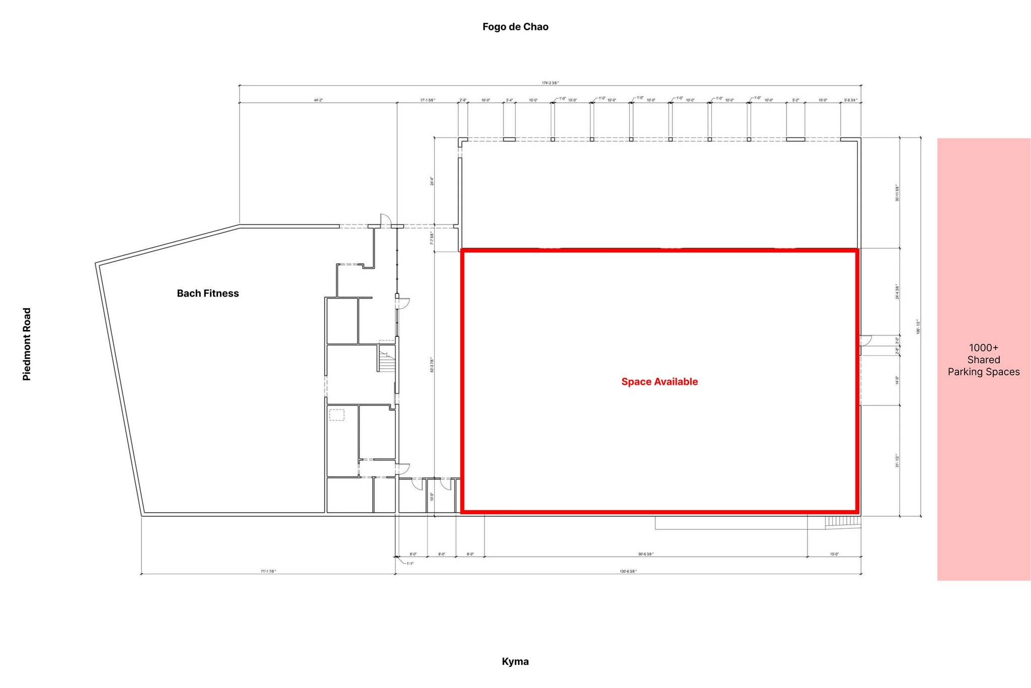 3097 Piedmont Rd NE, Atlanta, GA à louer Plan de site- Image 1 de 1