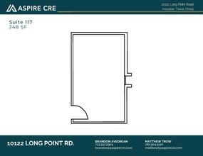 10122 Long Point Rd, Houston, TX à louer Plan d’étage- Image 1 de 1