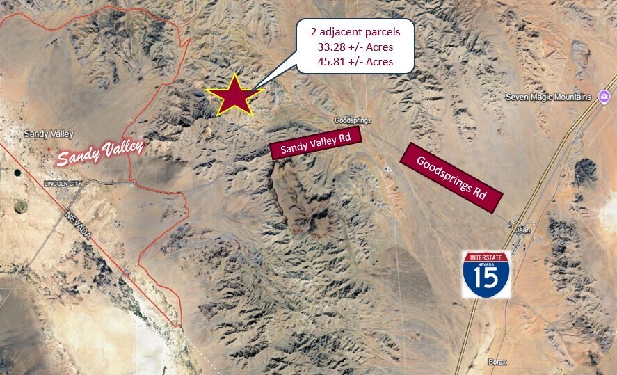 No Road, Sandy Valley, NV à vendre - Photo principale - Image 1 de 2