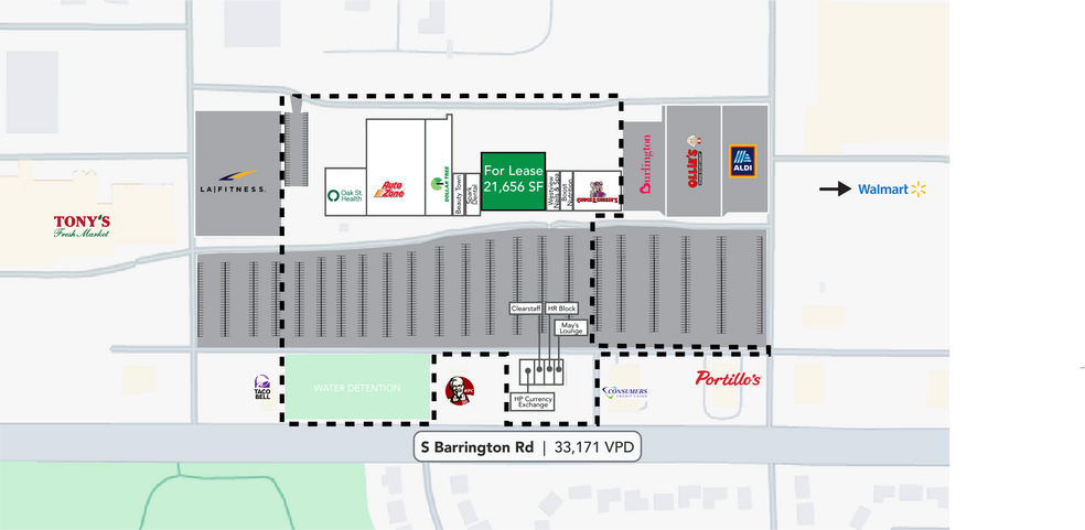 1000-1090 S Barrington Rd, Streamwood, IL à louer - Photo du bâtiment - Image 3 de 5