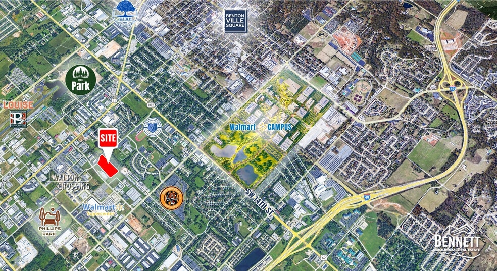 SE C St, Bentonville, AR à vendre - Photo du bâtiment - Image 2 de 9