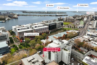 591 Hunter St, Newcastle West, NSW - Aérien Vue de la carte - Image1