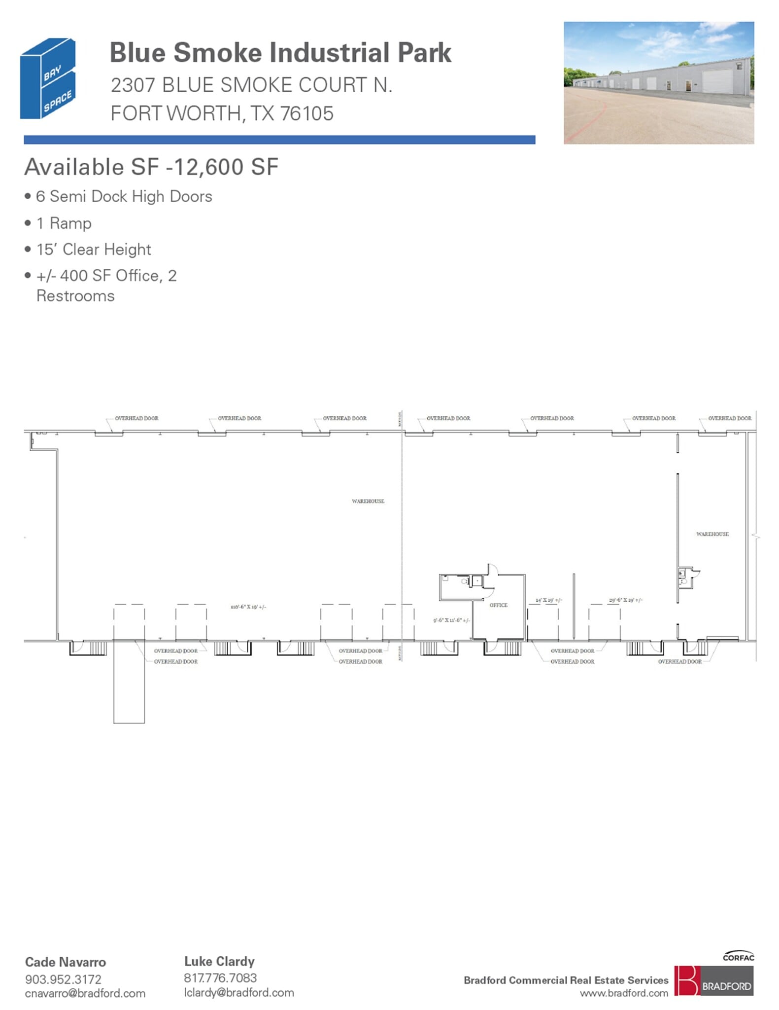 2402-2404 Blue Smoke Ct, Fort Worth, TX for lease Floor Plan- Image 1 of 1
