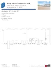 2402-2404 Blue Smoke Ct, Fort Worth, TX for lease Floor Plan- Image 1 of 1