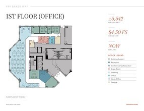 999 Baker Way, San Mateo, CA à louer Plan d’étage- Image 1 de 1