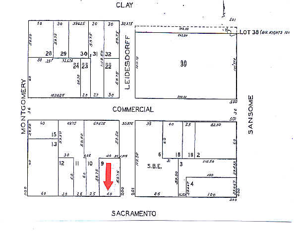 558 Sacramento St, San Francisco, CA à louer - Plan cadastral - Image 2 de 32