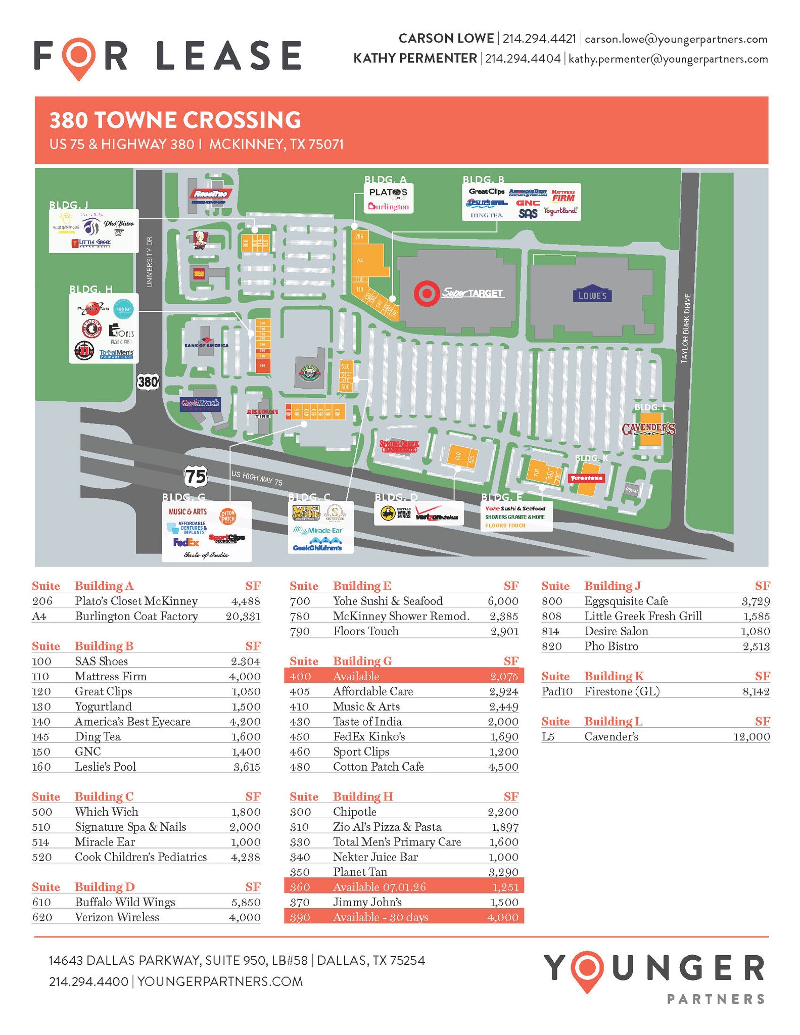 2050 W University Dr, McKinney, TX à louer Plan d’étage- Image 1 de 1