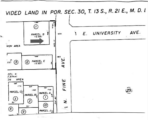 1835 N Fine Ave, Fresno, CA for lease - Plat Map - Image 3 of 5