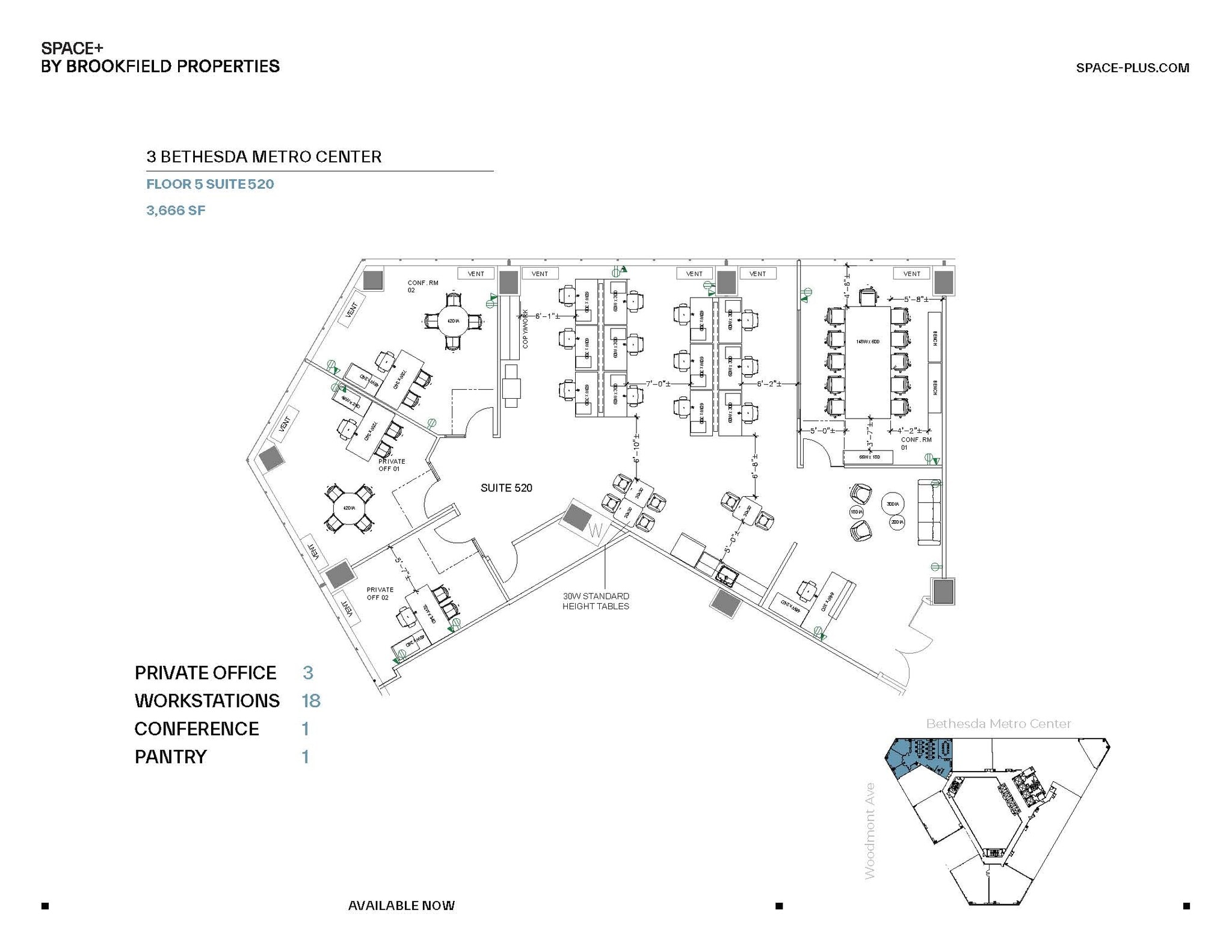 3 Bethesda Metro Center, Bethesda, MD for lease Floor Plan- Image 1 of 1