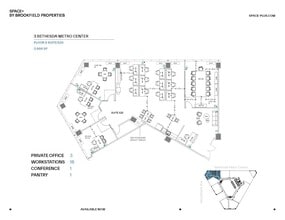 3 Bethesda Metro Center, Bethesda, MD for lease Floor Plan- Image 1 of 1