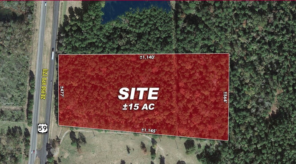 5177 U.S. Highway 59 S, Livingston, TX for sale - Plat Map - Image 1 of 2