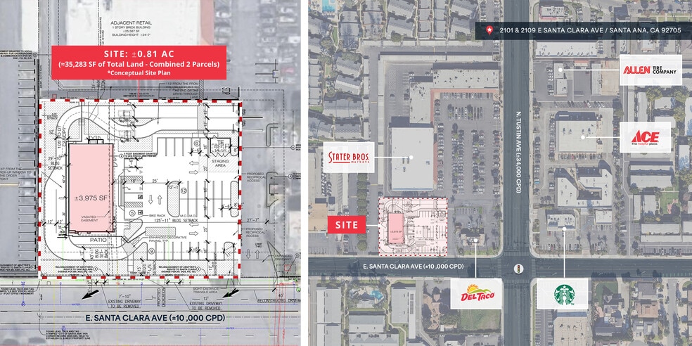2101-2109 E Santa Clara Ave, Santa Ana, CA for lease - Site Plan - Image 1 of 1