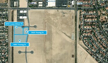 Crossroads Business park, Bakersfield, CA - Aerial  map view