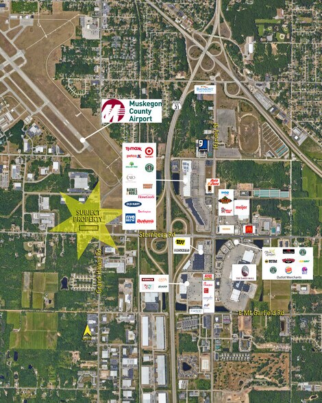 5365 Grand Haven Rd, Muskegon, MI for sale - Aerial - Image 2 of 2