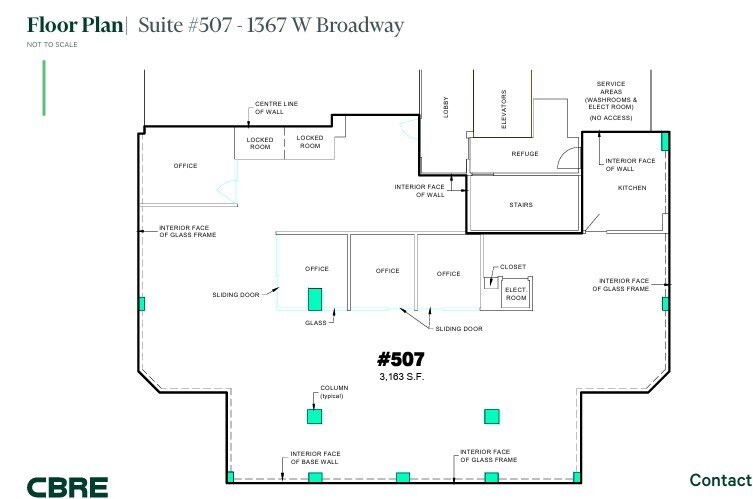1355-1371 W Broadway, Vancouver, BC for lease Floor Plan- Image 1 of 1
