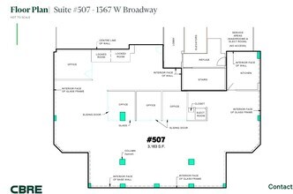 1355-1371 W Broadway, Vancouver, BC for lease Floor Plan- Image 1 of 1