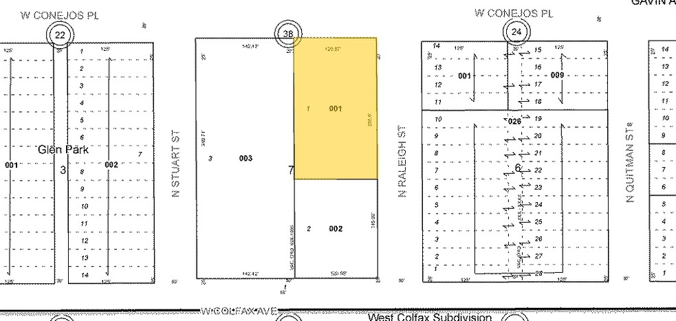 1525 Raleigh St, Denver, CO à louer - Plan cadastral - Image 2 de 10