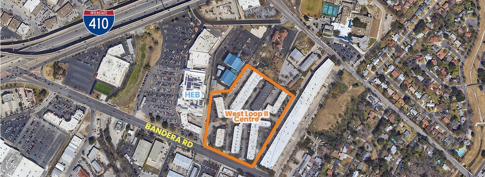 5407-5419 Bandera Rd, San Antonio, TX à louer - Aérien - Image 3 de 9