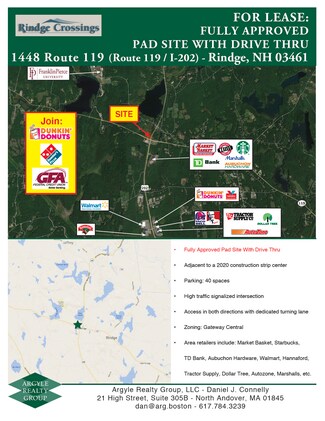 Plus de détails pour 119 Corner Of Rte 119 &, Rindge, NH - Terrain à louer