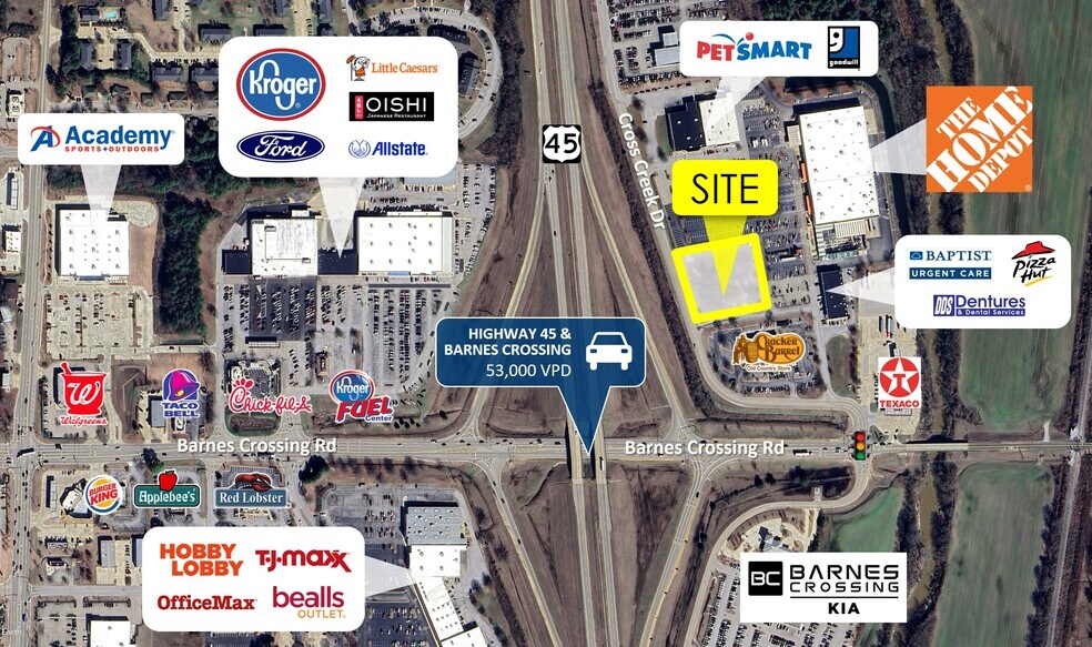 1041 Cross Creek Dr, Tupelo, MS à vendre - Photo du bâtiment - Image 2 de 3