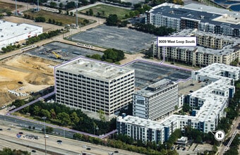 9009 West Loop South, Houston, TX - AERIAL  map view - Image1