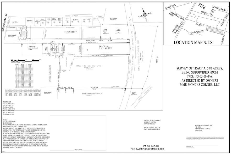 Barony St, Moncks Corner, SC à vendre - Plan de site - Image 3 de 3