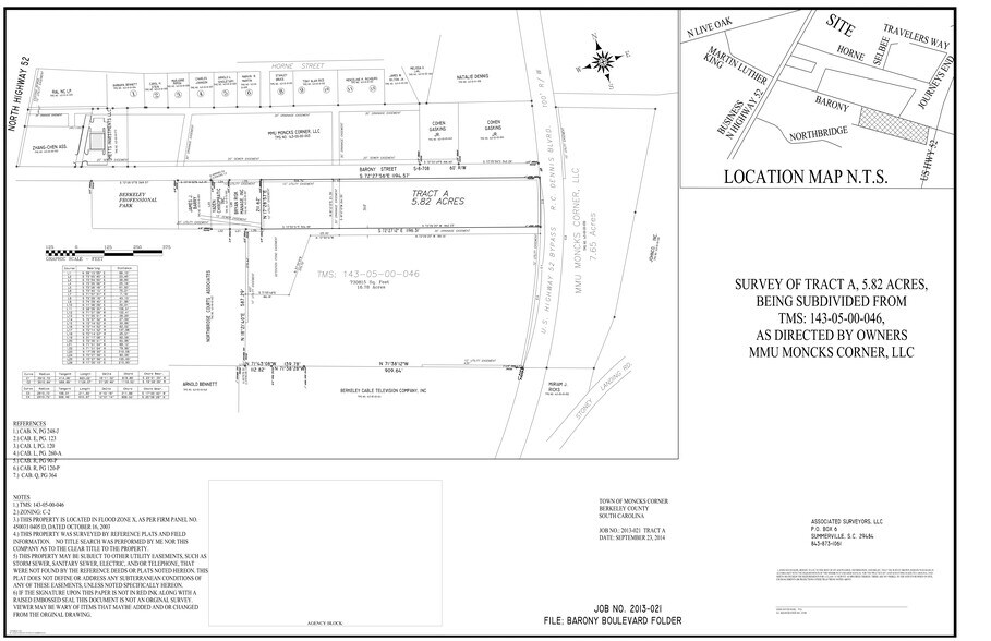 Barony St, Moncks Corner, SC for sale - Site Plan - Image 3 of 3