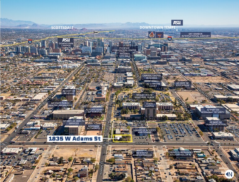 1835 W Adams St, Phoenix, AZ à vendre - Photo du bâtiment - Image 3 de 9