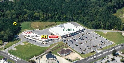 Rainbow Dr, Rainbow City, AL - AERIAL map view