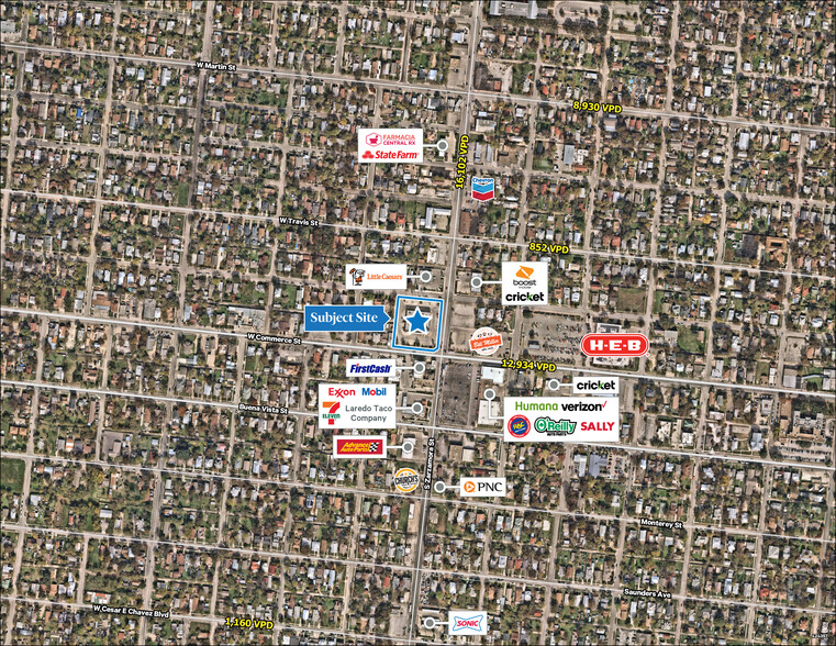 121 N Zarzamora St, San Antonio, TX for lease - Aerial - Image 1 of 1