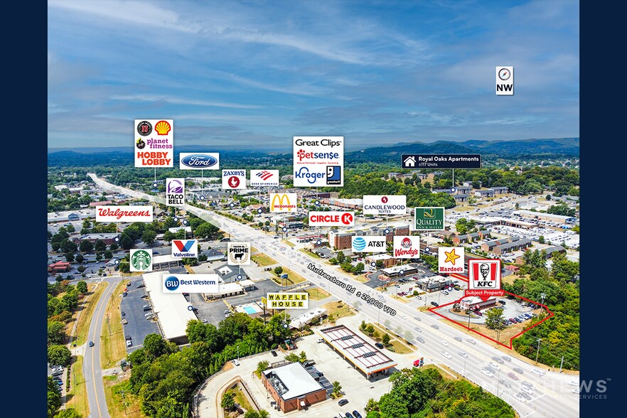 1319 Murfreesboro Rd, Franklin, TN à louer - Photo du bâtiment - Image 3 de 4