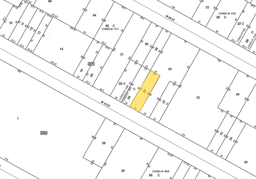 25 W 19th St, New York, NY à louer - Plan cadastral - Image 2 de 2
