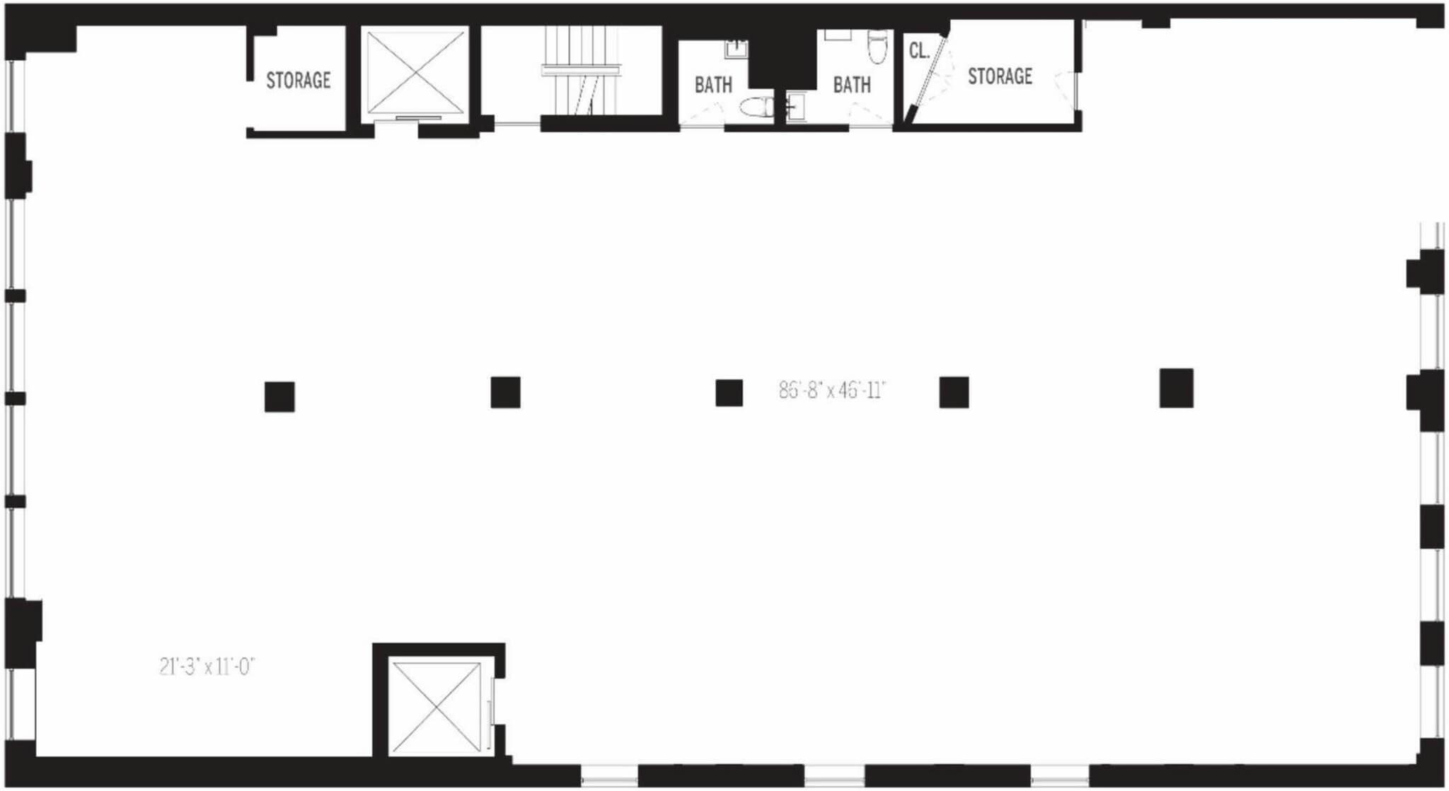 115-117 W 27th St, New York, NY à louer Plan d’étage- Image 1 de 4