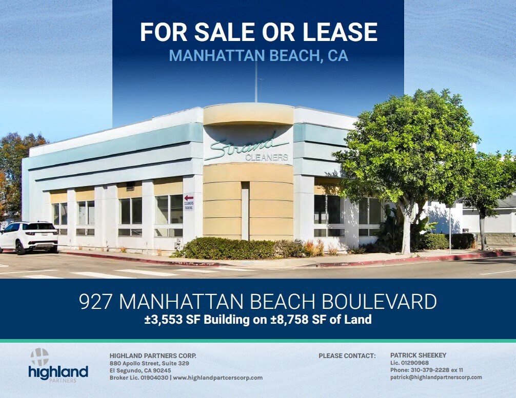 927 Manhattan Beach Blvd, Manhattan Beach, CA à vendre Photo du bâtiment- Image 1 de 17
