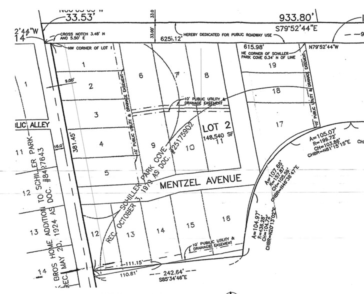 9991 Irving Park Rd, Schiller Park, IL à vendre - Plan cadastral - Image 2 de 2