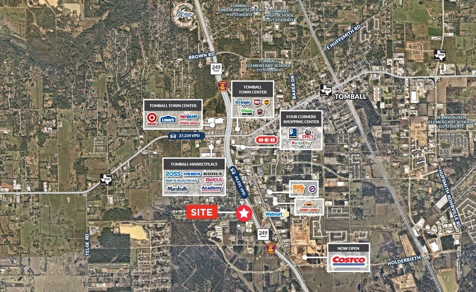 13810 Windy Meadow Rd, Tomball, TX à vendre - Aérien - Image 2 de 2