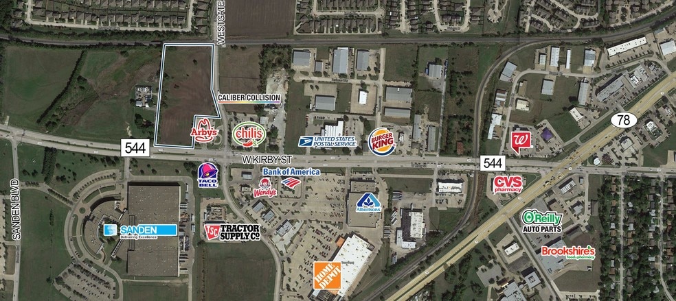 NWQ Westgate Way & FM 544, Wylie, TX à vendre - Aérien - Image 2 de 3