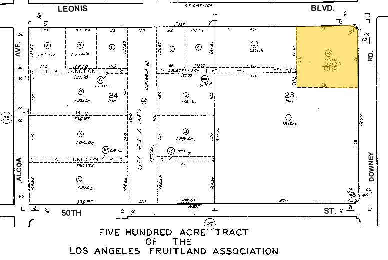 3398 Leonis Blvd, Vernon, CA à vendre - Plan cadastral - Image 2 de 7