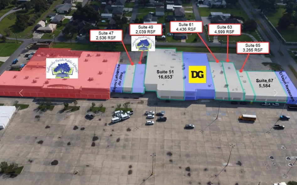 16245-16263 E Main St, Galliano, LA à louer - Plan de site - Image 3 de 3