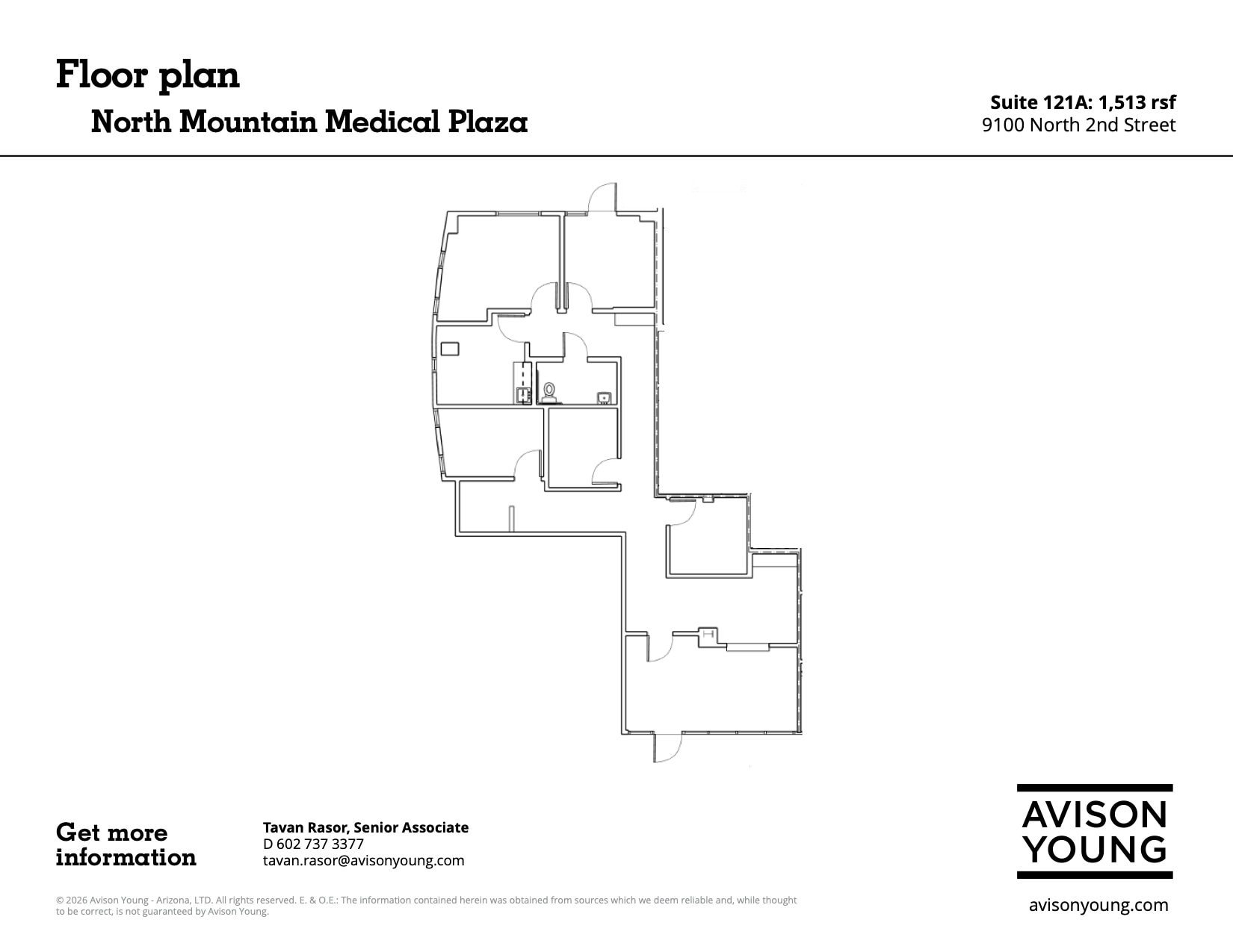 9100 N 2nd St, Phoenix, AZ à louer Plan d’étage- Image 1 de 1
