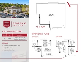 6475 Alvarado Rd, San Diego, CA à louer Plan d’étage- Image 1 de 1