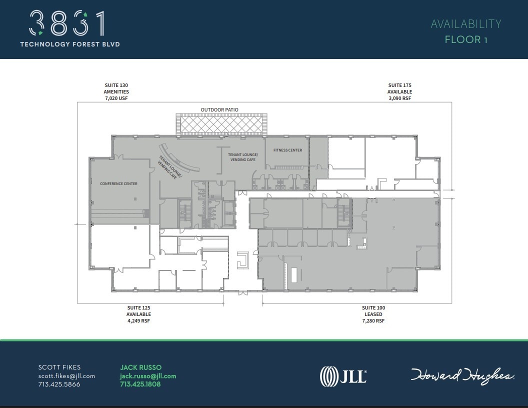 3831 Technology Forest Blvd, The Woodlands, TX for lease Floor Plan- Image 1 of 1