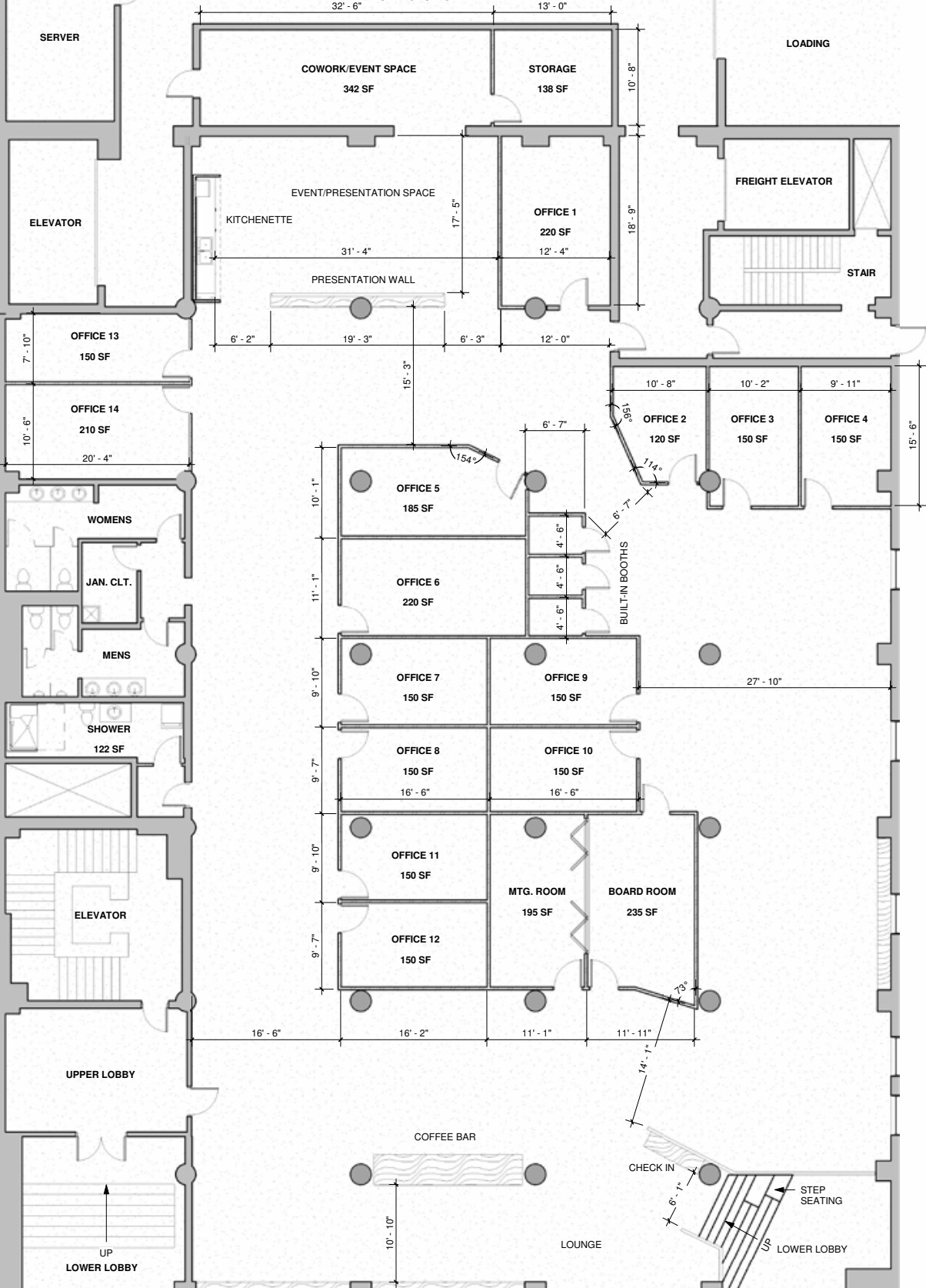 10158-10160 103rd St NW, Edmonton, AB à louer Plan d’étage- Image 1 de 1