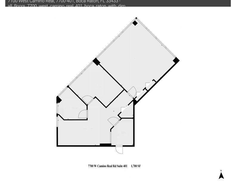 7100 W Camino Real, Boca Raton, FL for lease Floor Plan- Image 1 of 17