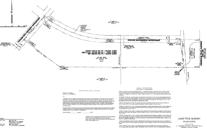 McPherson Blvd, Crowley, TX à vendre - Plan cadastral - Image 3 de 3