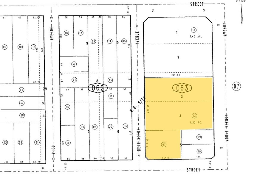 1136 N Mt. Vernon Ave, San Bernardino, CA à louer - Plan cadastral - Image 2 de 5