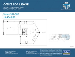 100 W Cypress Creek Rd, Fort Lauderdale, FL à louer Plan d’étage- Image 1 de 2